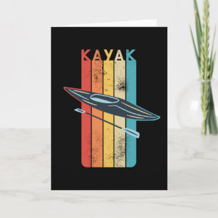 Retro Kayaking Kayak Geschenk für Kayaker Karte