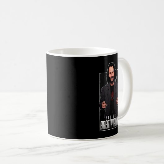 Retro Keanu Art bleibt Phantastisch für den Filmfa Kaffeetasse (VorderseiteRechts)