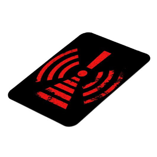 Retro Keep Back Energy Warning Symbol Magnet (Linke Seite)