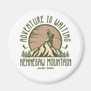 Retro Kennesaw Mountain Wandern Magnet