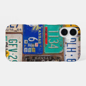 Retro-Kennzeichen iPhone 16 Hülle (Rückseite (Horizontal))
