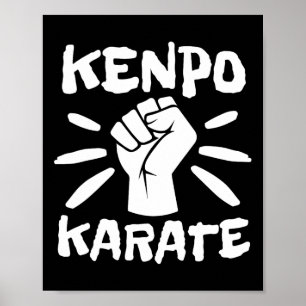 Retro Kenpo Karate Kempo Karate Martial Arts Poster