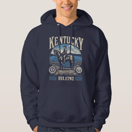 Retro Kentucky Hoodie (Vorderseite)
