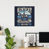 Retro Kentucky Poster (Heimbüro)