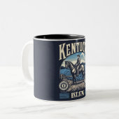 Retro Kentucky Zweifarbige Tasse (Vorderseite Links)