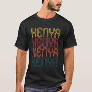 Retro Kenya Pride Kenyan Geschenk für Kenia Vintag T-Shirt