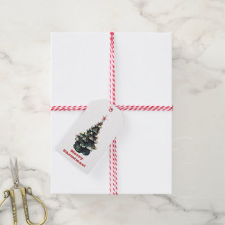 Retro-Keramik Weihnachtsbaum Geschenkanhänger