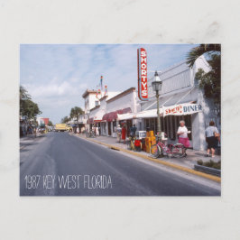 Retro Key West Florida Postkarte