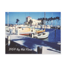 Retro Key West Florida Postkarte
