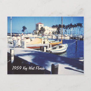 Retro Key West Florida Postkarte