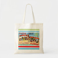 Retro Key West Postkarten-Tasche