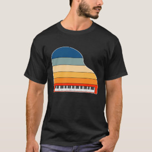 Retro Keyboard Piano Geschenk für Männer Frauen Ki T-Shirt