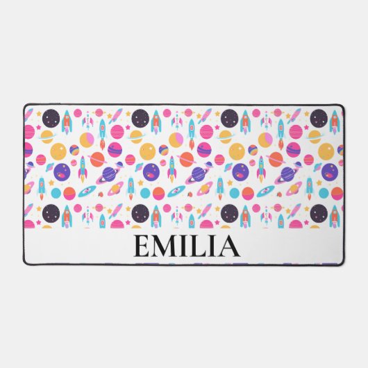 Retro-KI-Raum Schreibtischunterlage (Vorderseite)