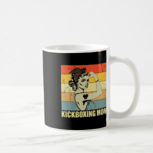 Retro-Kickboxende Mutter Kampfsportliebhaberin Vin Kaffeetasse