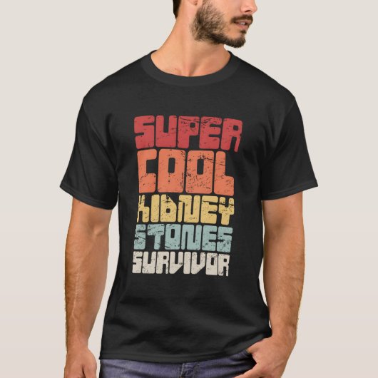 Retro - Kidney Stone Operation Geschenk Funny Nier T-Shirt (Vorderseite)