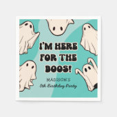 Retro Kids Boy Halloween Geburtstagsparty Serviette (Vorderseite)