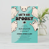 Retro Kids Boy Halloween-Party Einladung (Stehend Vorderseite)