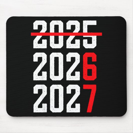 Retro Kids Funny Happy New Year 2026 2027 67 Meme  Mousepad (Vorne)