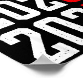 Retro Kids Funny Happy New Year 2026 2027 67 Meme  Poster (Ecke)