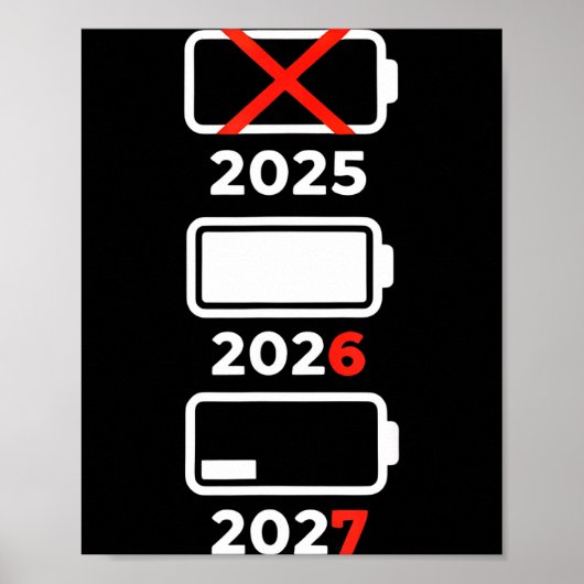 Retro Kids Funny Happy New Year 2026 2027 67 Meme  Poster (Vorne)