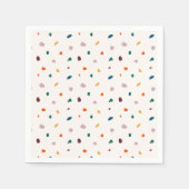 Retro Kids Party Paper Napkins — Gender Neutral Serviette (Vorderseite)