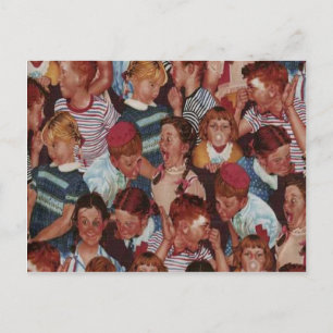 Retro Kids Postkarte