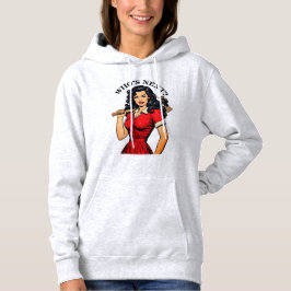 Retro-Killer-Hausfrau „Wer ist der Nächste?“ Hoodi Hoodie
