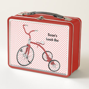 Retro-Kinder-Dreirad-Lunchbox-Stil-Box Metall Brotdose