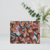Retro-Kinder Postkarte (Stehend Vorderseite)