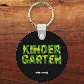 Retro Kindergarten Boys Teacher Camouflage Funny Schlüsselanhänger (Vorderseite)