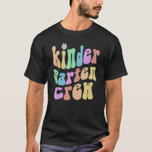 Retro Kindergarten Crew Kleine Miss Kinde Vintag T-Shirt