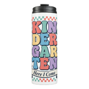 Retro Kindergarten, ich komme, Schule Thermosbecher