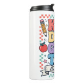 Retro Kindergarten, ich komme, Schule Thermosbecher (Nach links gedreht)