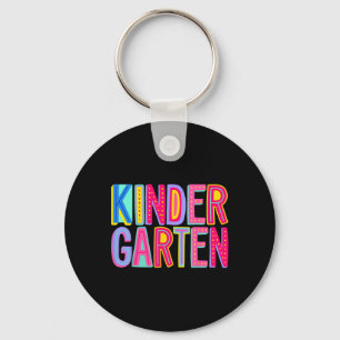 Retro Kindergarten Rainbow Vibes Teacher Kids CT Schlüsselanhänger