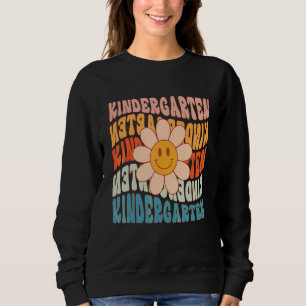 Retro-Kindergärtnerin Daisy Bunte Kinder Kin Sweatshirt
