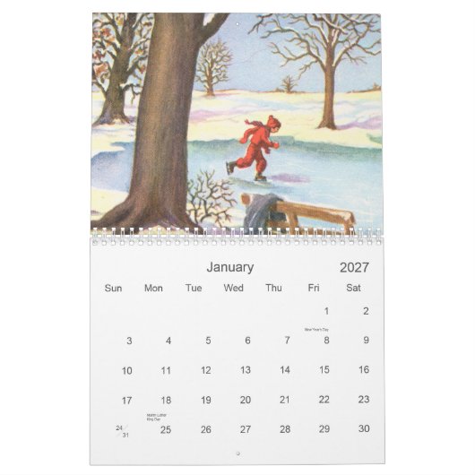 Retro Kinderkalender 2012 Kalender (Jan 2027)