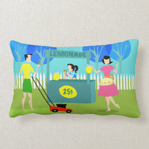 Retro Kinderlemonade Standlumbalkissen Lendenkissen