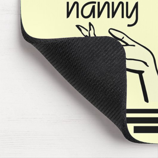 Retro Kindermädchen-T-Shirts und Geschenke Mousepad (Ecke)