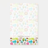 Retro-Kindersafari-Löwe Post-it Klebezettel (Vorderseite)