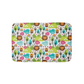 Retro Kindersafari-Löwewild lebende tiere Badematte (Vorderseite)