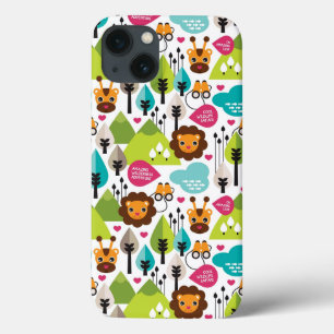 Retro Kindersafari-Löwewild lebende tiere Case-Mate iPhone Hülle