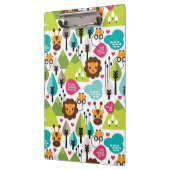 Retro Kindersafari-Löwewild lebende tiere Klemmbrett (Links)