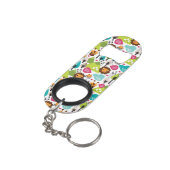 Retro Kindersafari-Löwewild lebende tiere Schlüsselanhänger Flaschenöffner (Rückseite Schrägansicht)