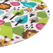 Retro Kindersafari-Löwewild lebende tiere Schneidebrett (Ecke)