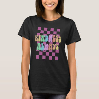 Retro KINDNESS IMMER Anti-Bullying Awareness Squa T-Shirt