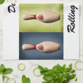 Retro King Buttone Handtuch (Gefaltet)