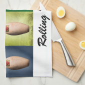 Retro King Buttone Handtuch (Viertel Falte)