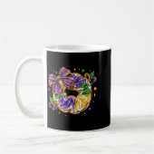 Retro King Cake Kokette Bogen Perlen Glückliches M Kaffeetasse (Links)