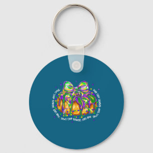 Retro King Cake Kokette Bogen Perlen Glückliches M Schlüsselanhänger