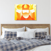 Retro Kings Leinwanddruck (Insitu (Schlafzimmer))